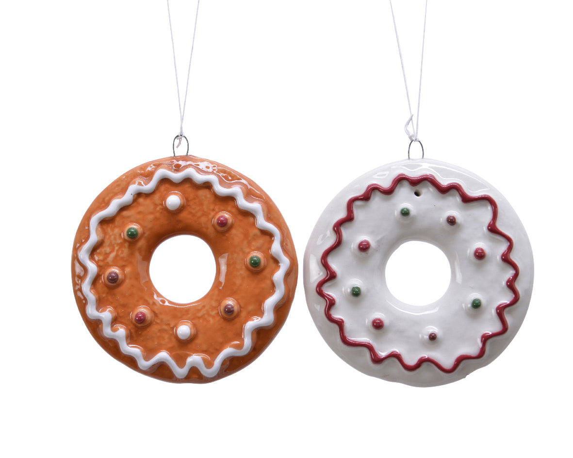 Pendente Donut 7 x 7 cm decorativo natalizio per addobbi e ornamenti festivi - DeMatteis.it