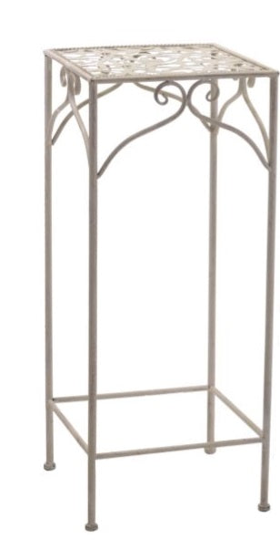 Colonnina Metallo Bianco Jessica 30X30X73 Cm