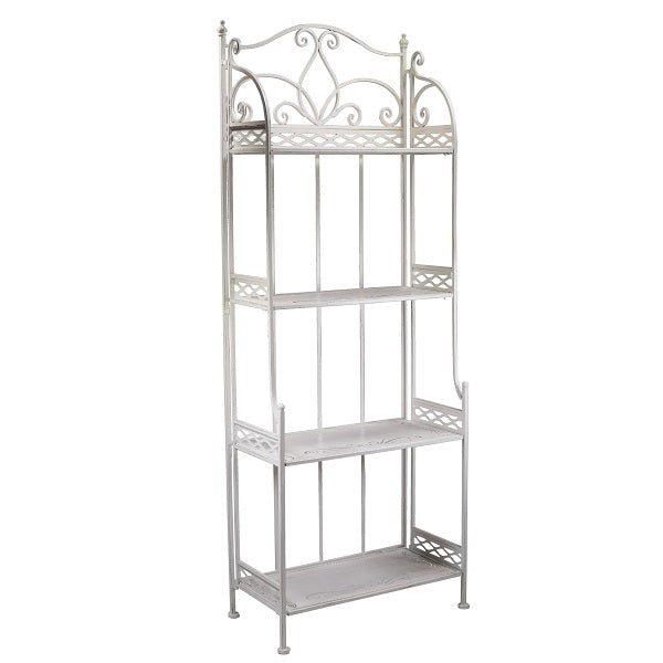 Scaffale Metallo 4 Piani 59X31X164 Cm