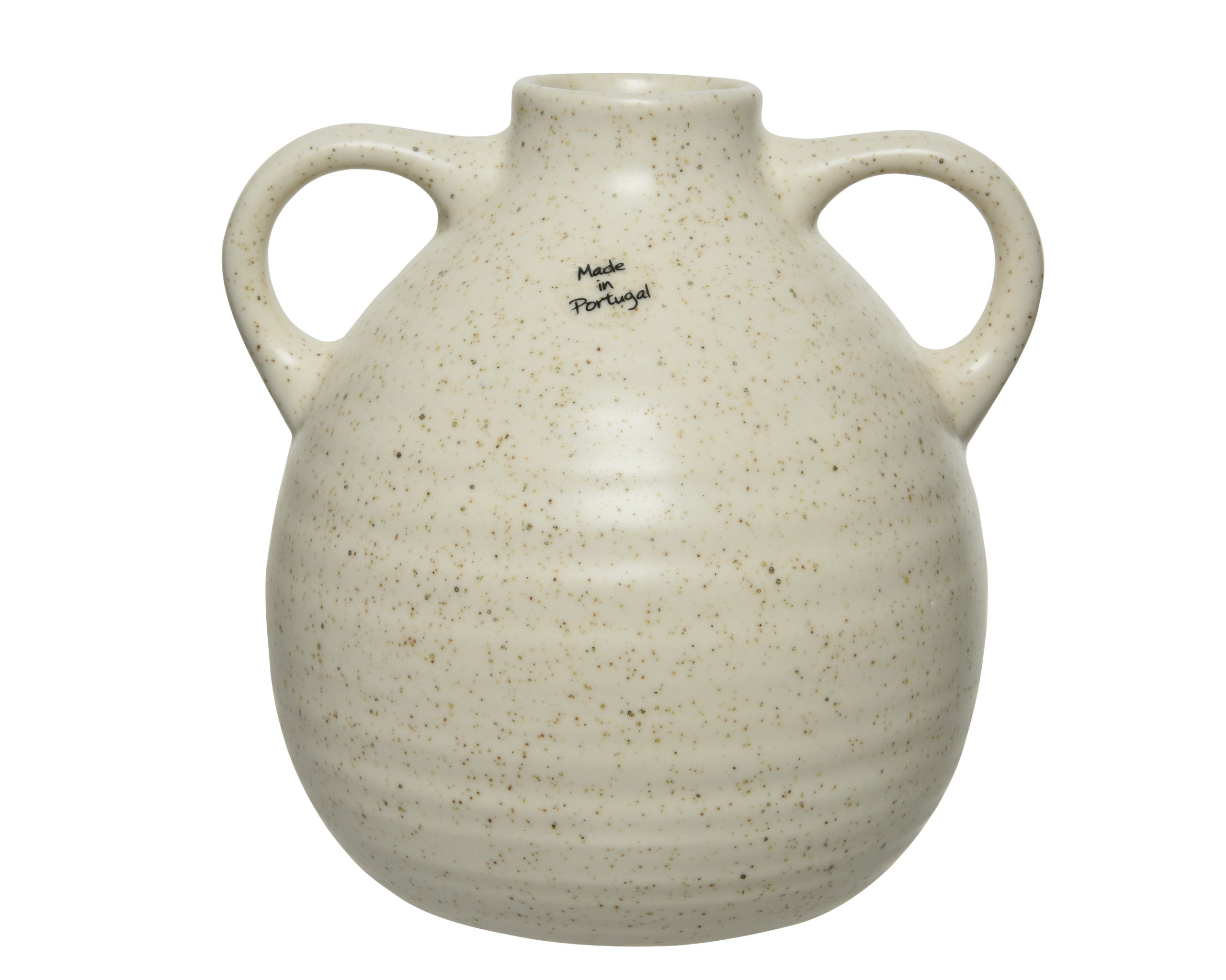 Vaso Giara Bianca Con Manici D 17X17 Cm