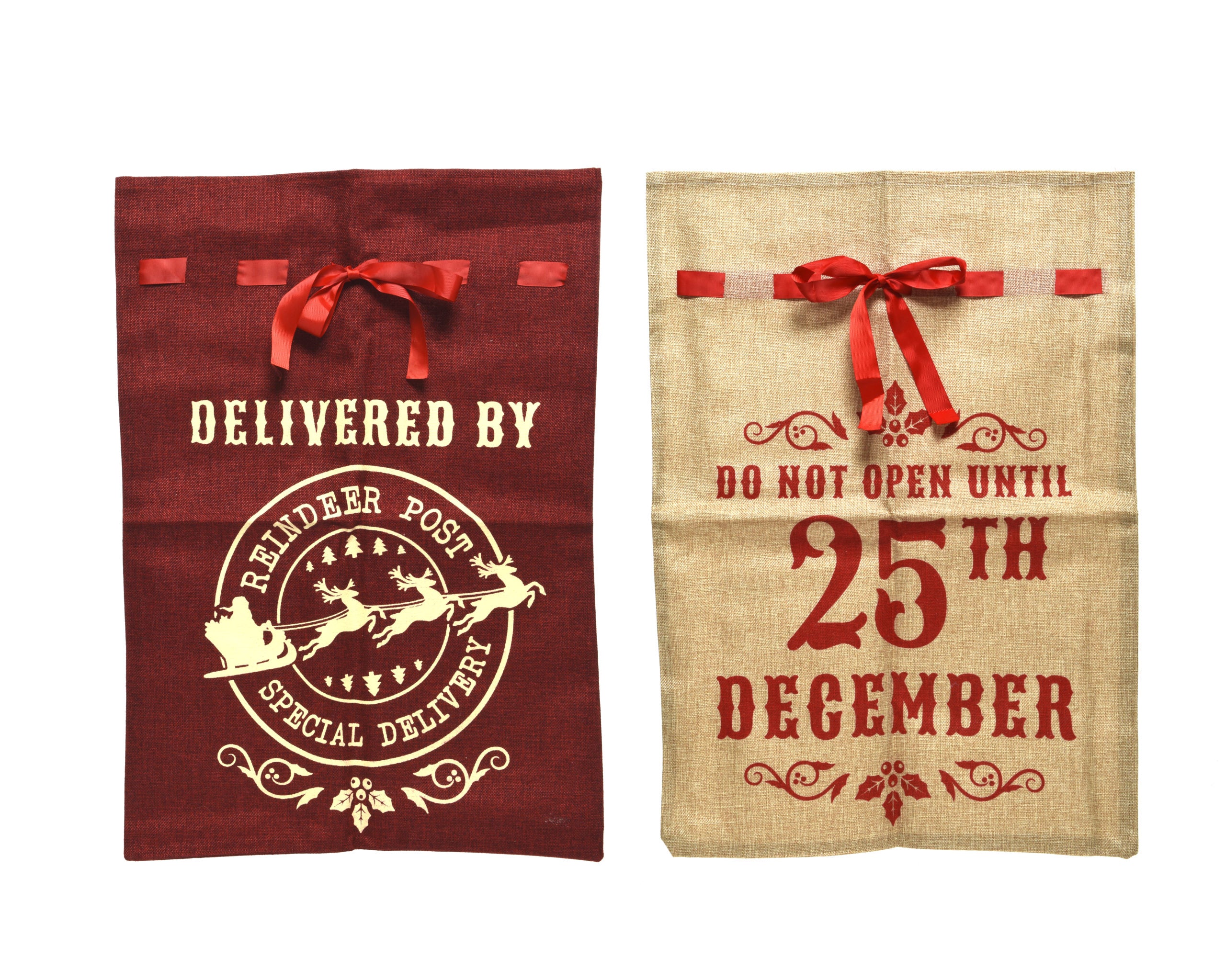 Sacco Regali Babbo Natale per contenere doni natalizi dimensioni 50 x 70 cm - DeMatteis.it