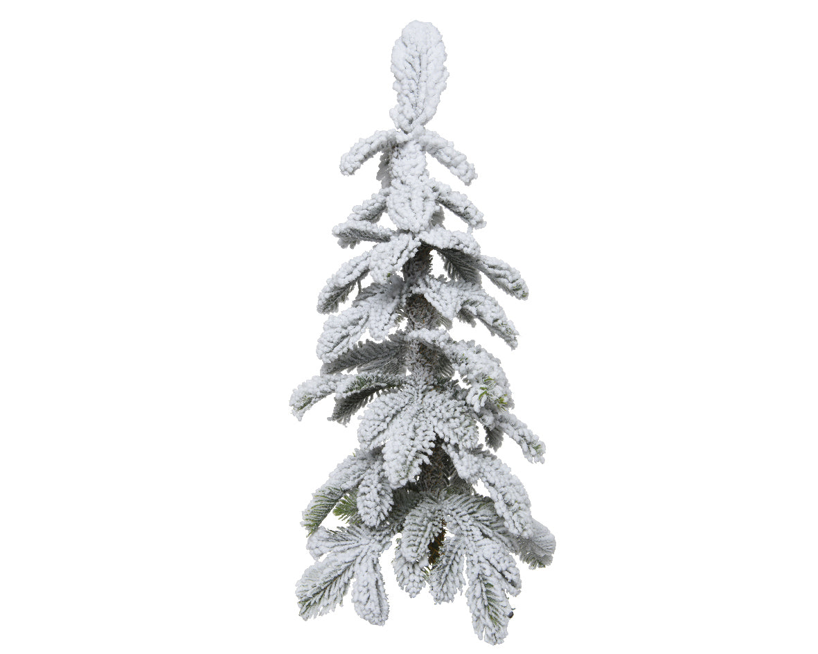 Albero Snowy Alpine Mini 45 cm decorazione natalizia artificiale con base metallica 100 punte in poliestere - DeMatteis.it