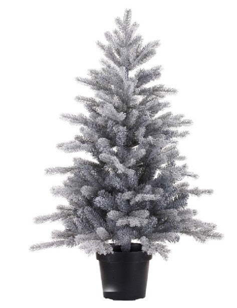 Albero Frosted Grandis decorativo natalizio artificiale altezza 75 cm con base in vaso - DeMatteis.it