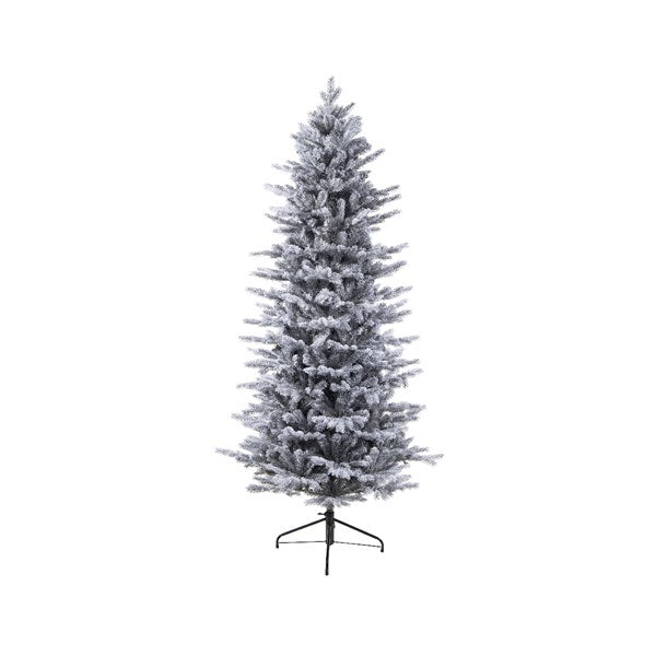 Albero Frosted Grandis Slim Fir 180 cm albero di Natale artificiale Everlands con effetto brina - DeMatteis.it