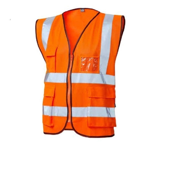 Gilet Alta Visibilita' Arancio Fluo