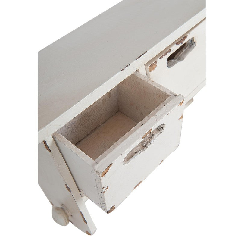 Portarotolo Da Cucina Bianco Con Cassetti 30X13X22 Cm