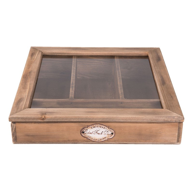 Portaposate Legno 30X30X8 Cm