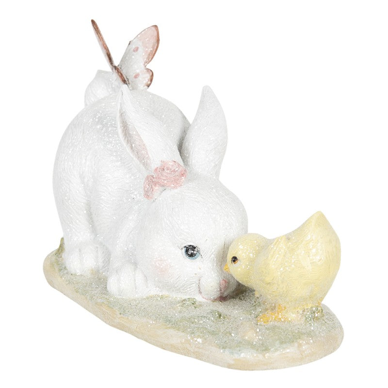 Coniglio Con Pulcino 25X12X16 Cm