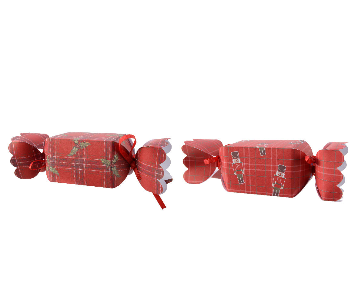 Confezione Regalo Caramella Decoro Schiaccianoci per regali natalizi dimensioni 6 x 6 x 22 cm - DeMatteis.it