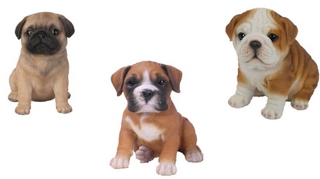 Cagnolino Seduto 15X11X15 Cm Resina