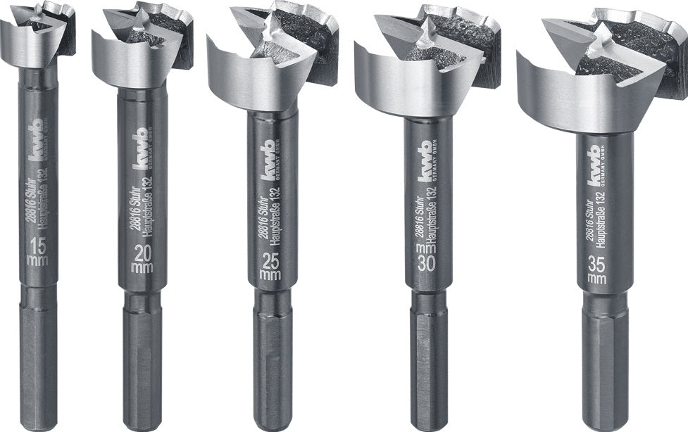 Set 5 Punte Trapano Per Legno