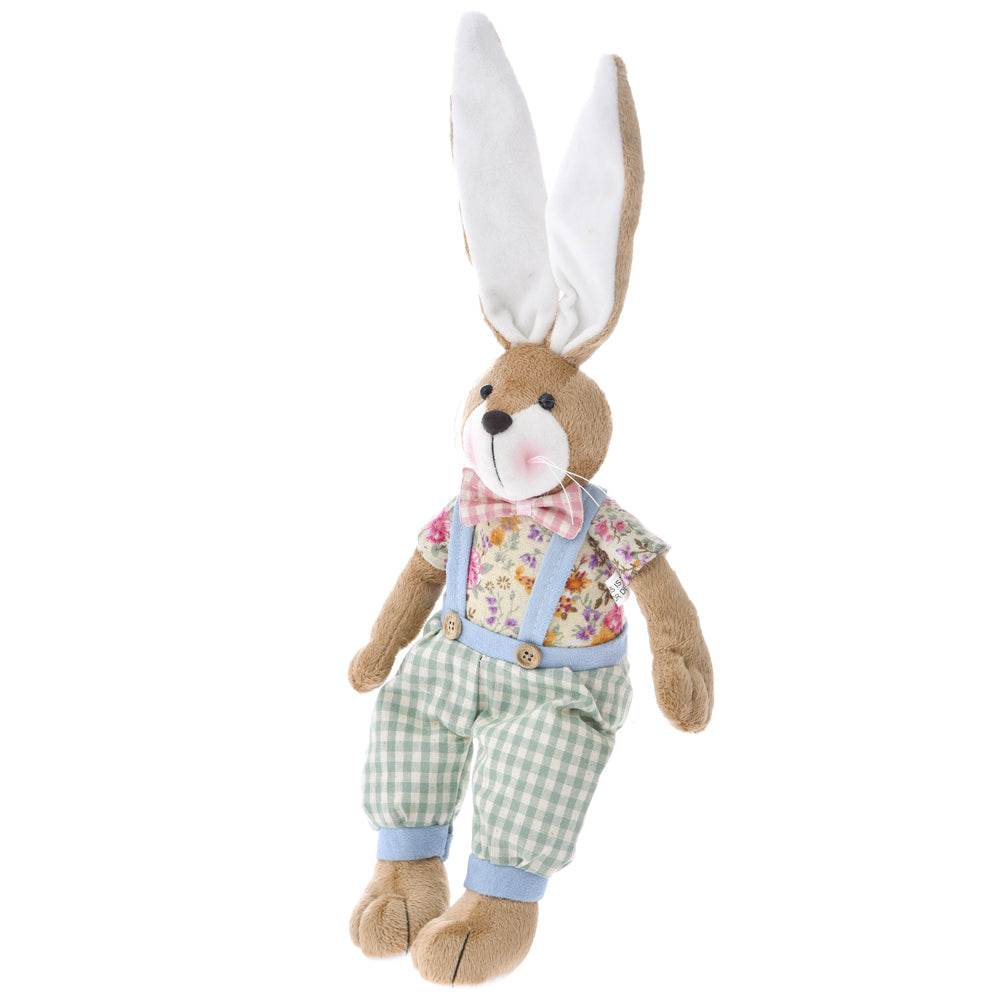 Coniglietto Azzurro Stoffa 10X7X33 Cm