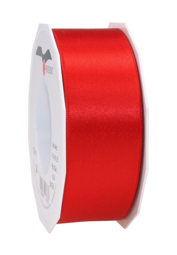 Nastro Satin Red 40Mm X 25Ml