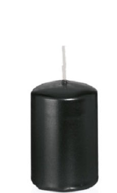 Candela Cilindrica 6X8 Cm Nero