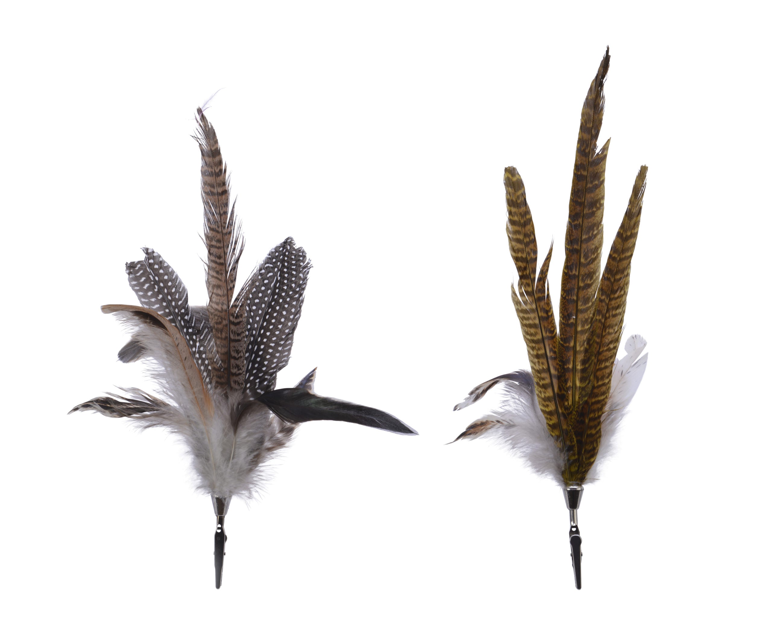 Ramo Piume Natural 10X32 cm decorativo con piume naturali fagiano per ornamento - DeMatteis.it