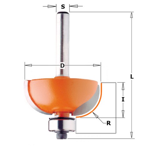 Fresa R Convesso Cmt Art 737.350.11