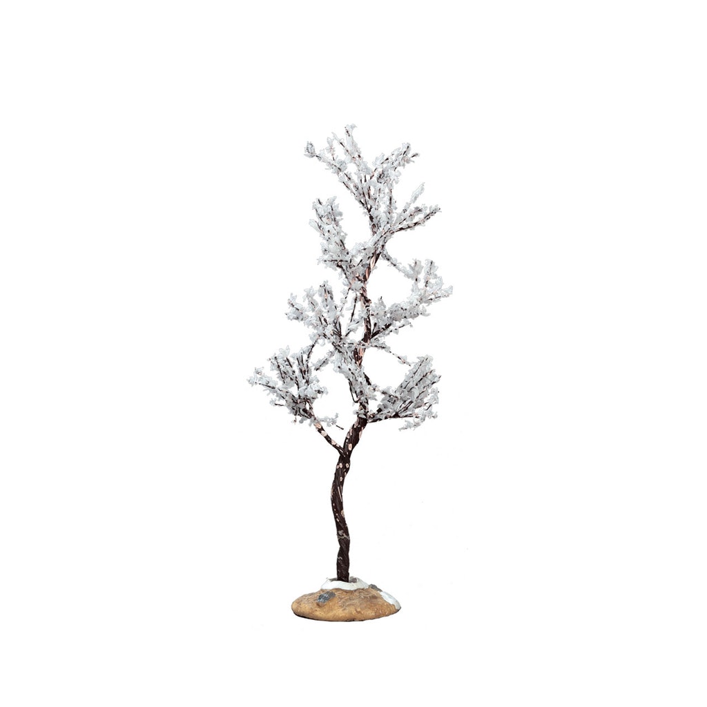 Morning Dew Tree Small Lemax albero decorativo per villaggio natalizio con base in pietra - DeMatteis.it