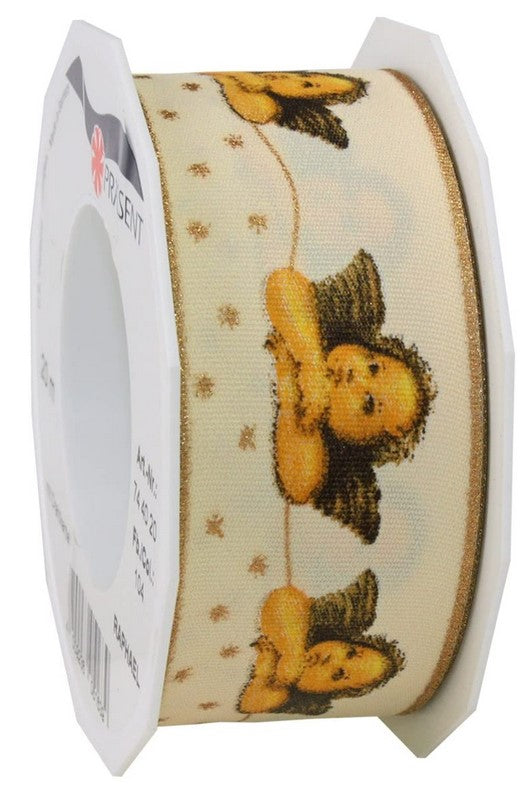 Nastro Raphael Cream decorativo da 20 m altezza 40 mm per confezioni e decorazioni - DeMatteis.it