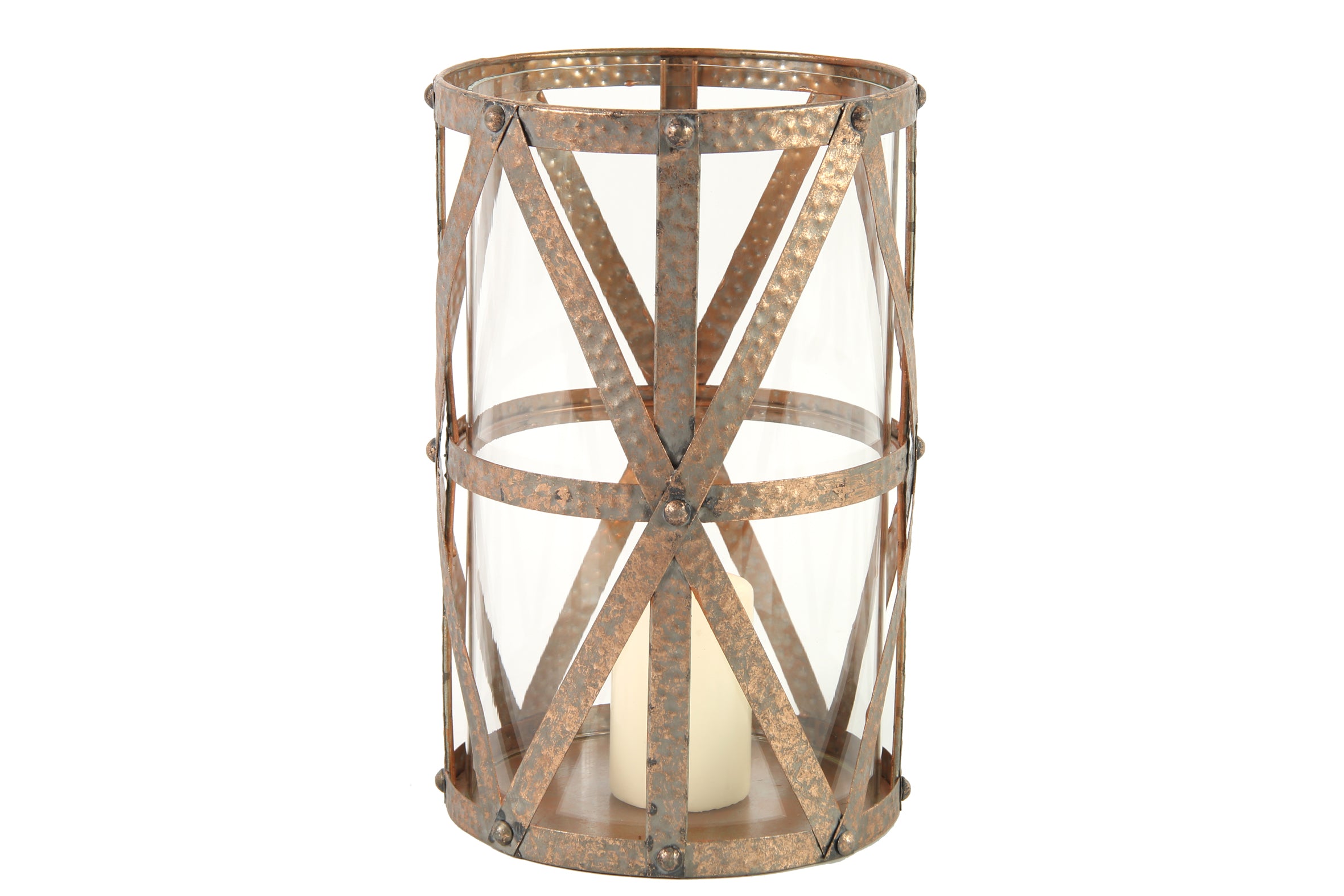 Portacandela Davian Copper 19,5X31Cm