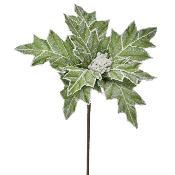 Stella Di Natale Verde STELLA decorazione natalizia artificiale con stelo per addobbi natalizi - DeMatteis.it