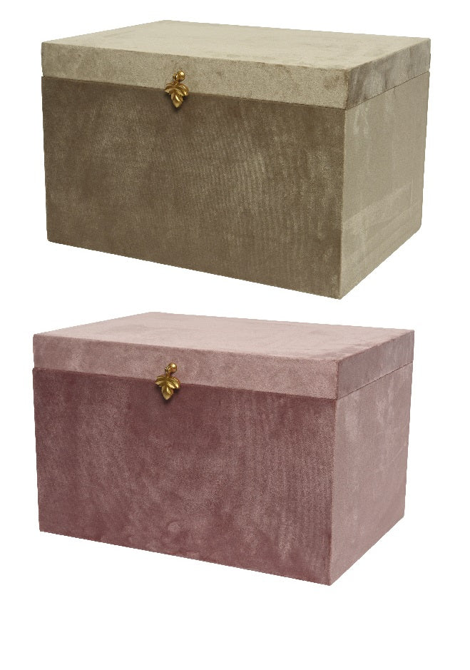 Scatola Velluto Finitura Dorata 49X35X31 Cm