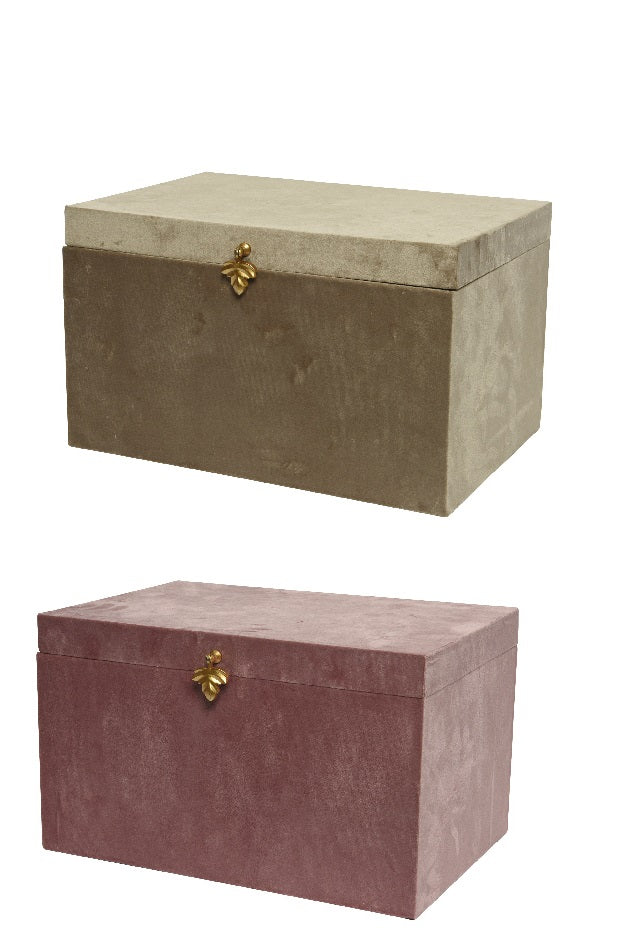 Scatola Velluto Finitura Dorata 44X30X26 Cm