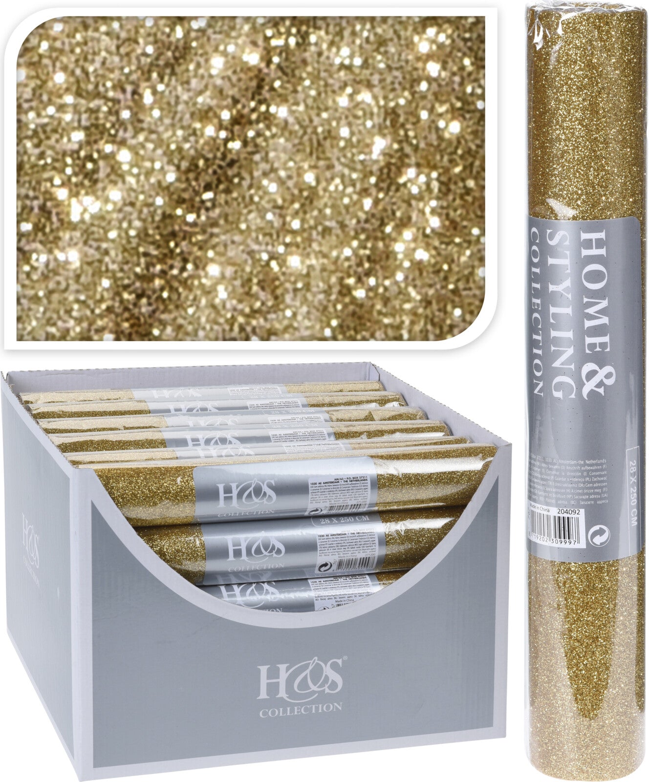 Rotolo Organza oro 28x250 cm per decorazioni e allestimenti eventi - DeMatteis.it