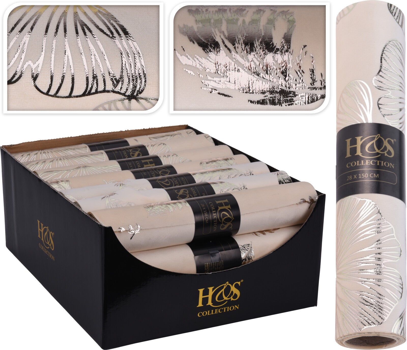 Rotolo Velluto Runner Bianco 28X150 Cm 1 Pezzo
