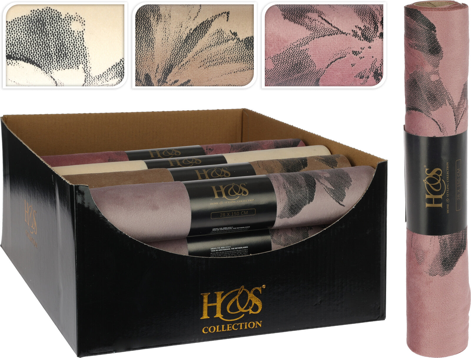 Rotolo Velluto Runner Rosa Baby 28X150 Cm 1 Pezzo