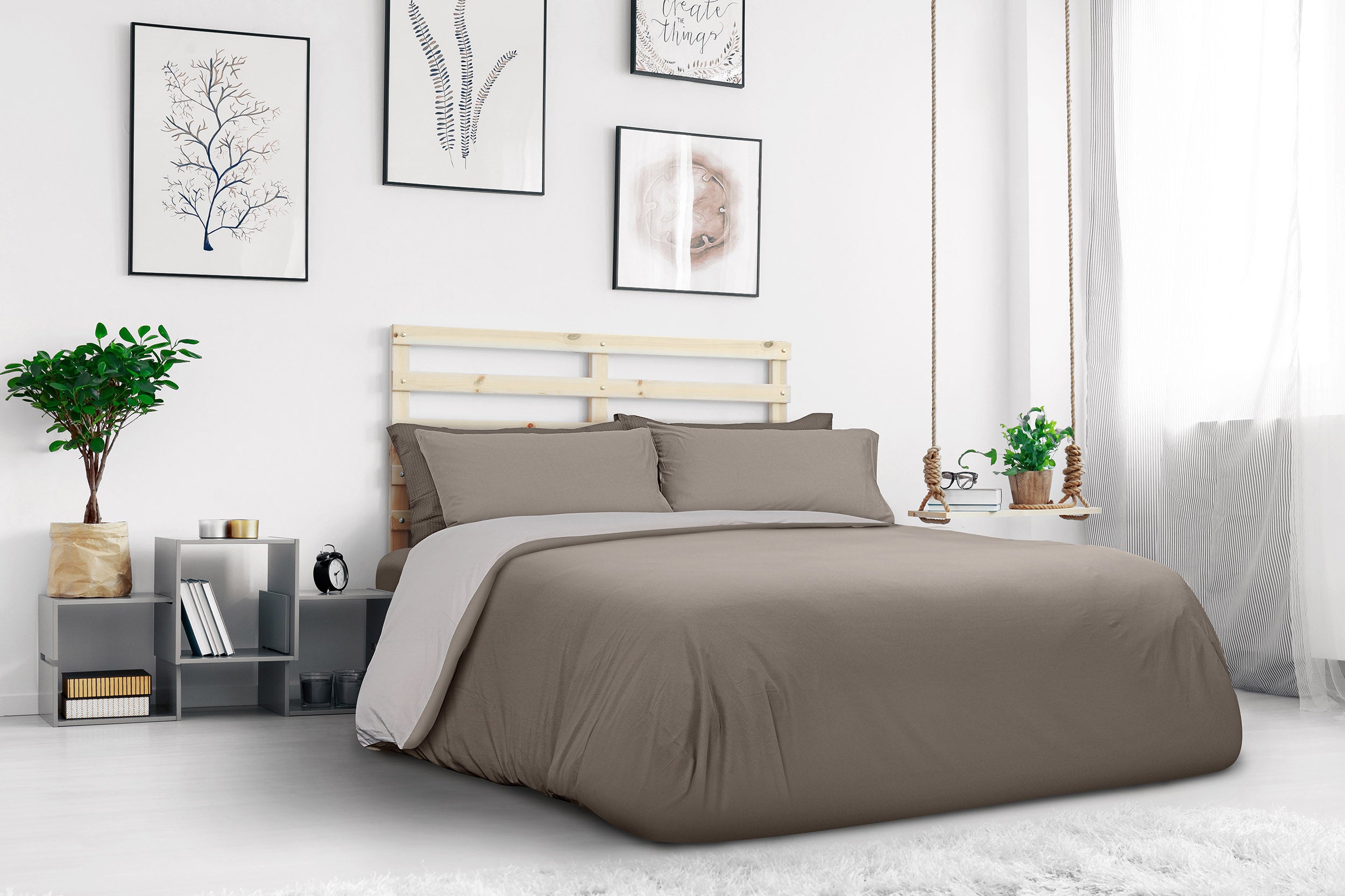 Jersey Copripiumino 250X200 Cm Beige