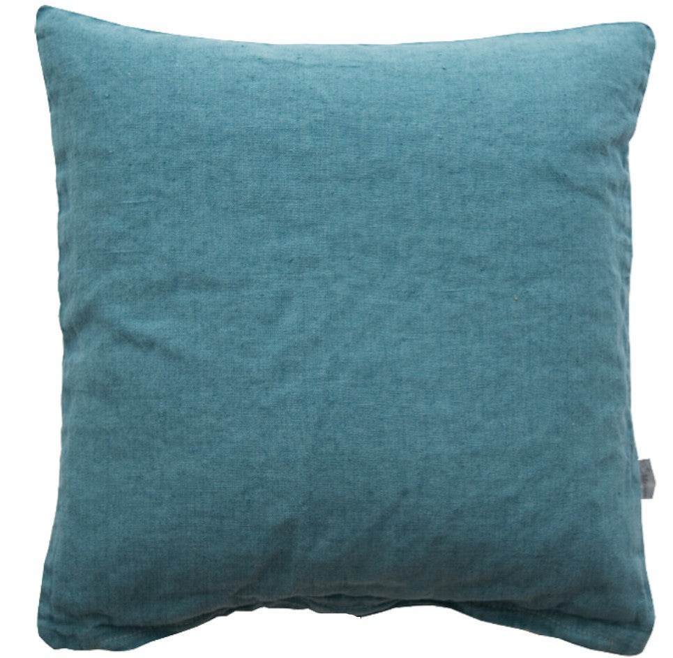 Cuscino Lino 45X45 Cm Petrolio