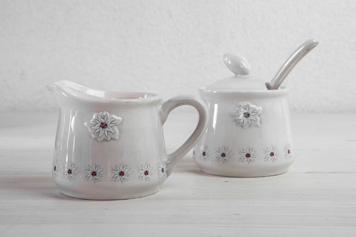 Edelweiss Set Zuccheriera E Lattiera
