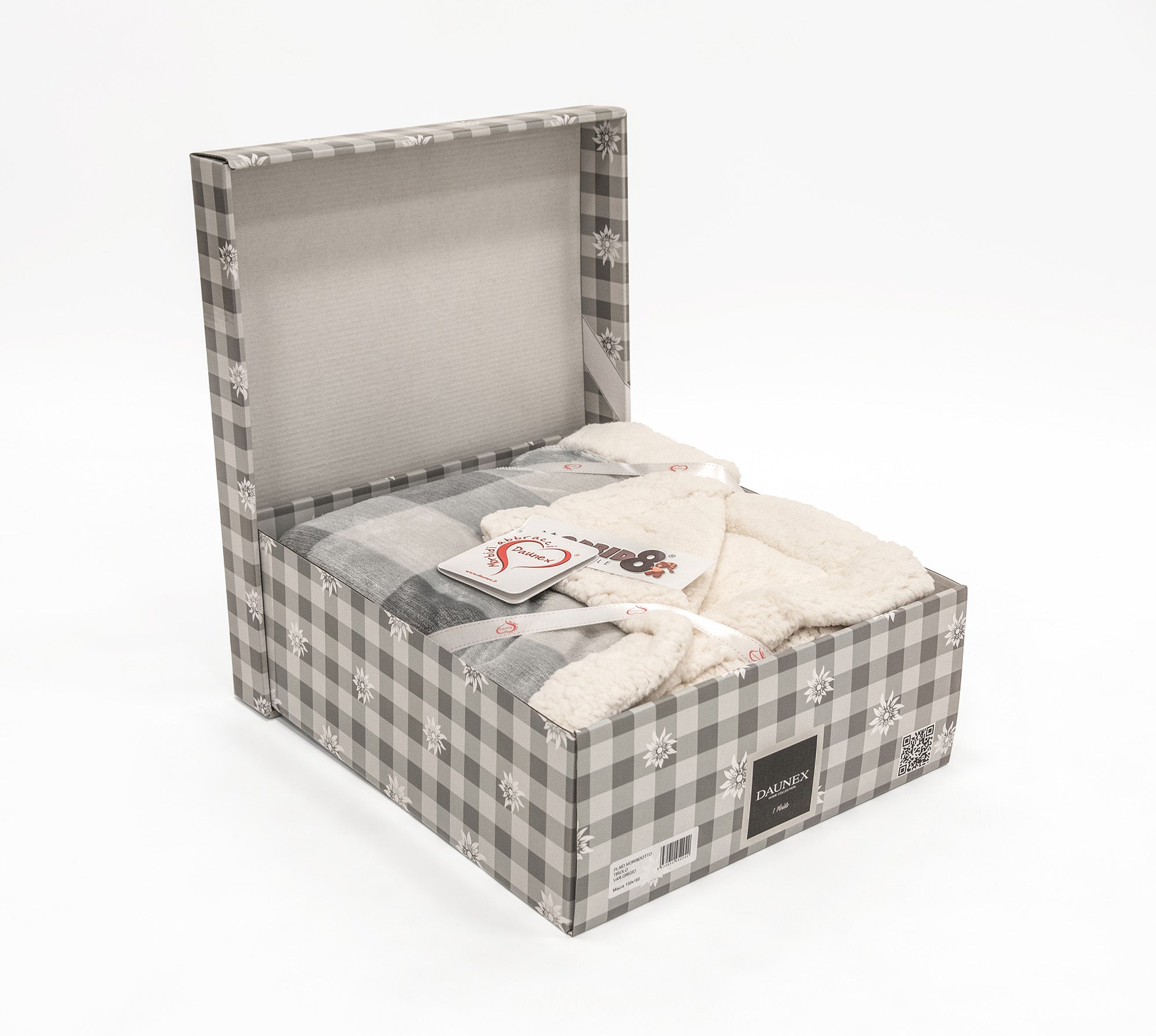 Plaid 130X160 Cm Tirolo Grigio Morbidotto