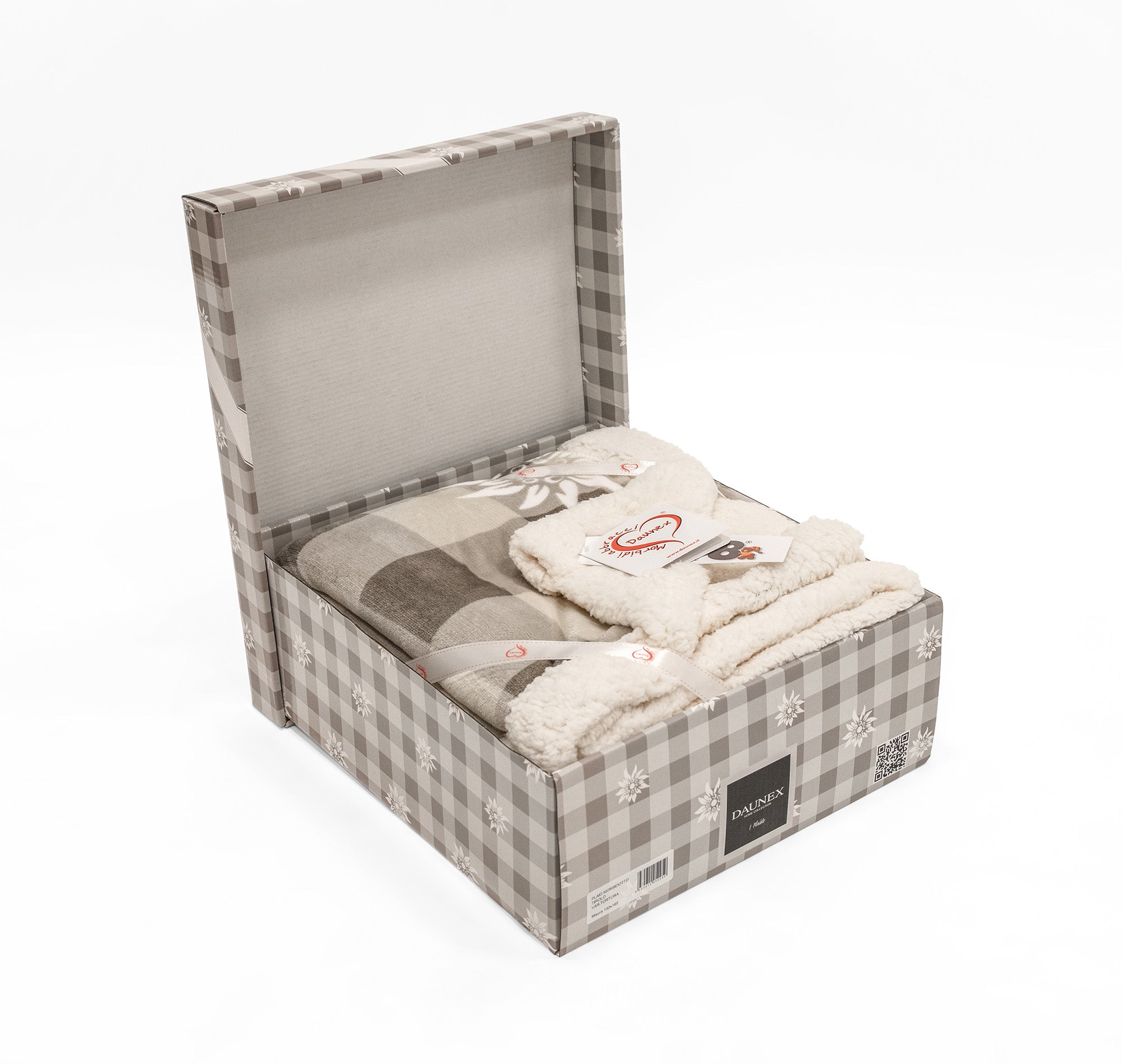 Plaid 130X160 Cm Tirolo Tortora Morbidotto