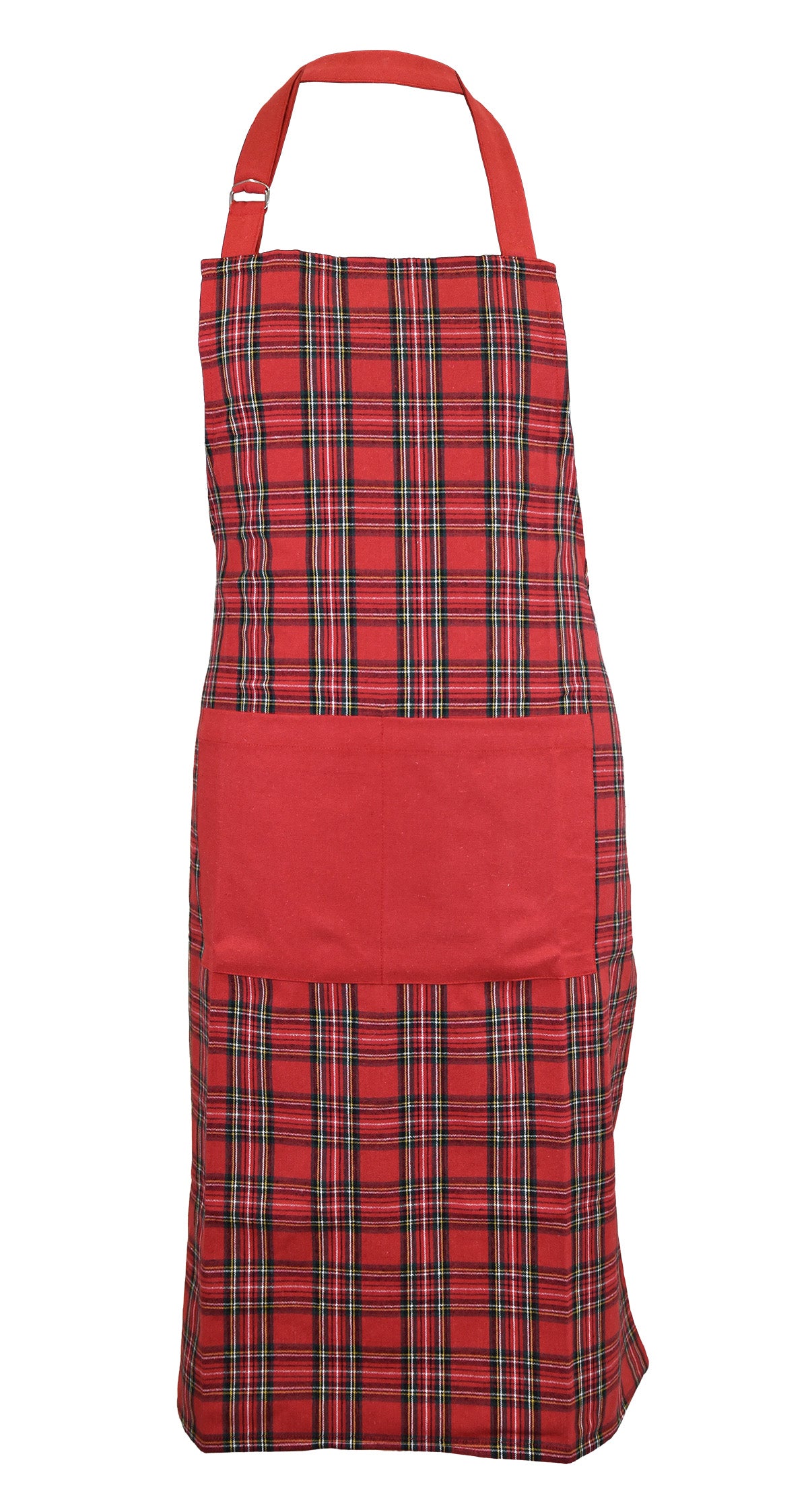 Set 2 Grembiuli Petto Tartan 65X85 Cm