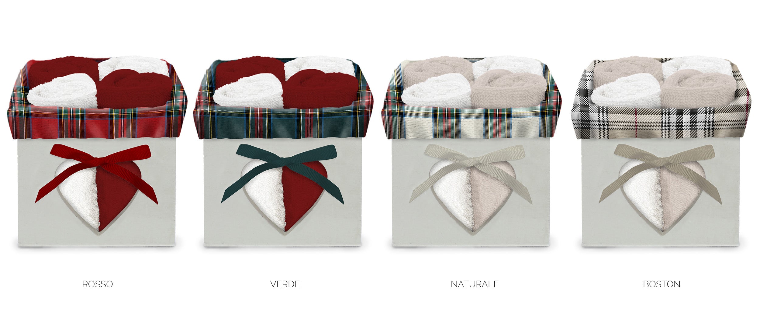 Set 4 Lavette 30X30 Cm Tartan