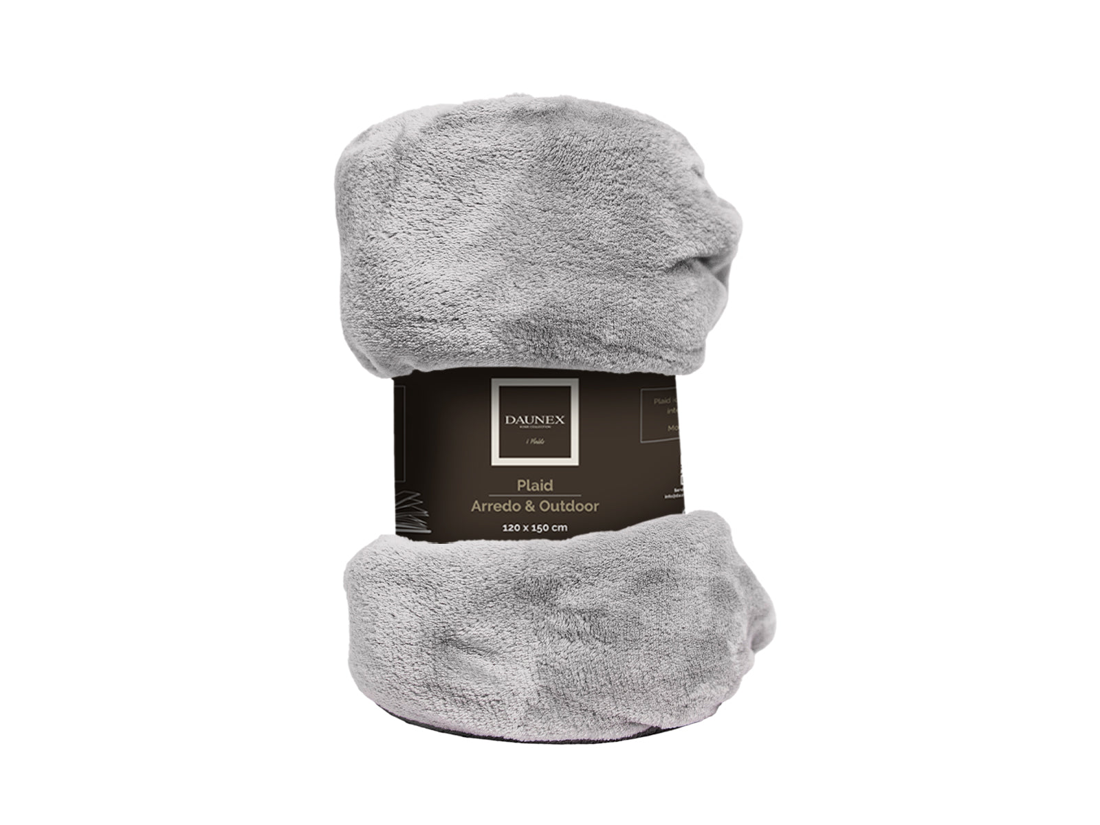 Plaid Arredo & Outdoor 120X150 Grigio Perla