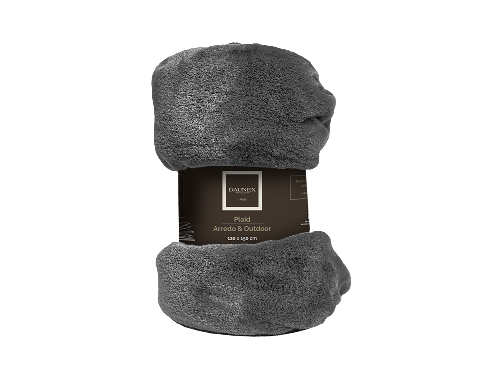 Plaid Arredo & Outdoor 120X150 Antracite