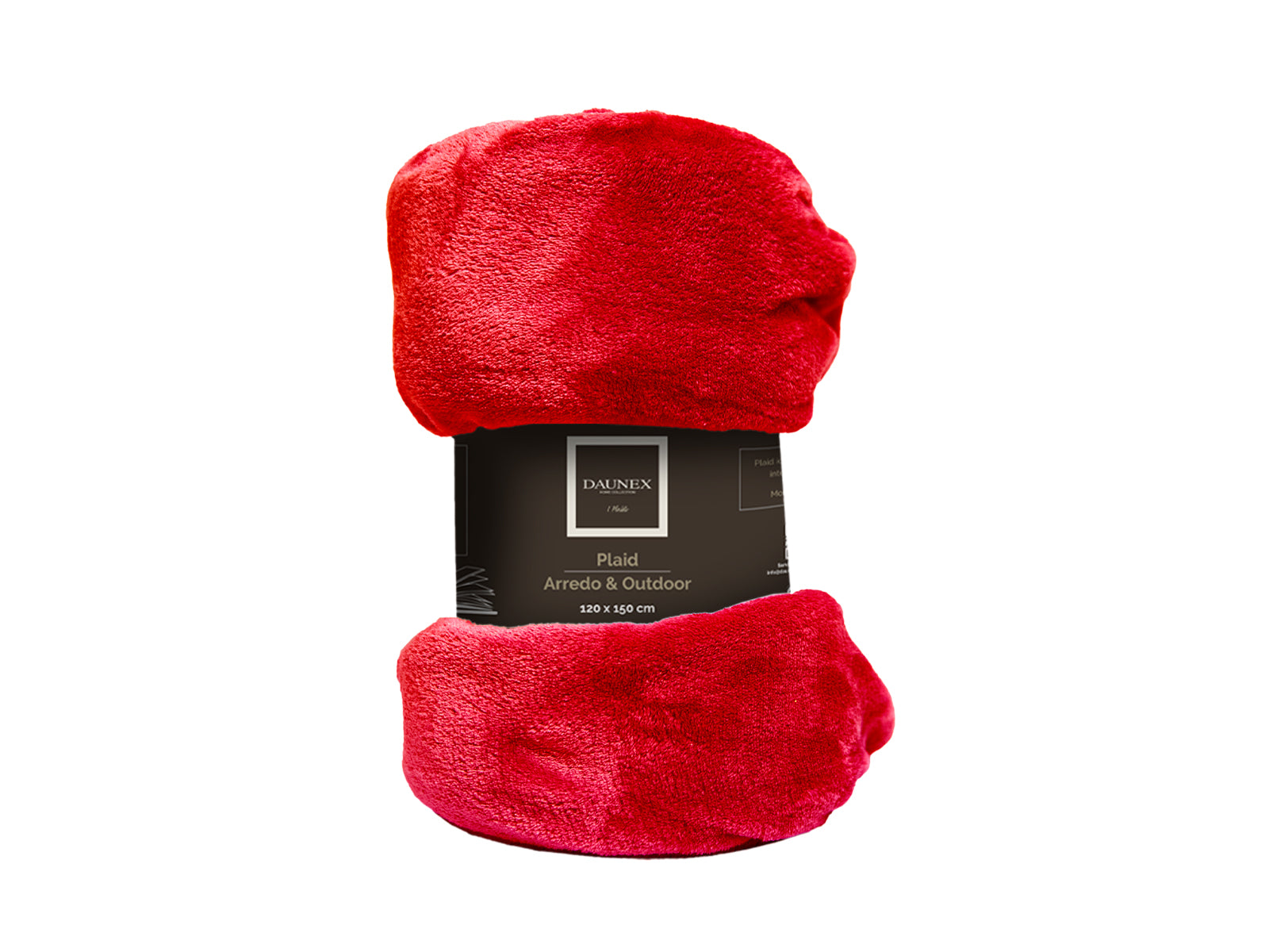 Plaid Arredo & Outdoor 120X150 Rosso