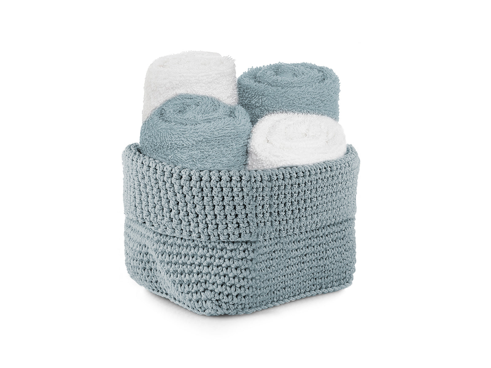 Set 4 Lavette 30X30 Uncinetto Avio