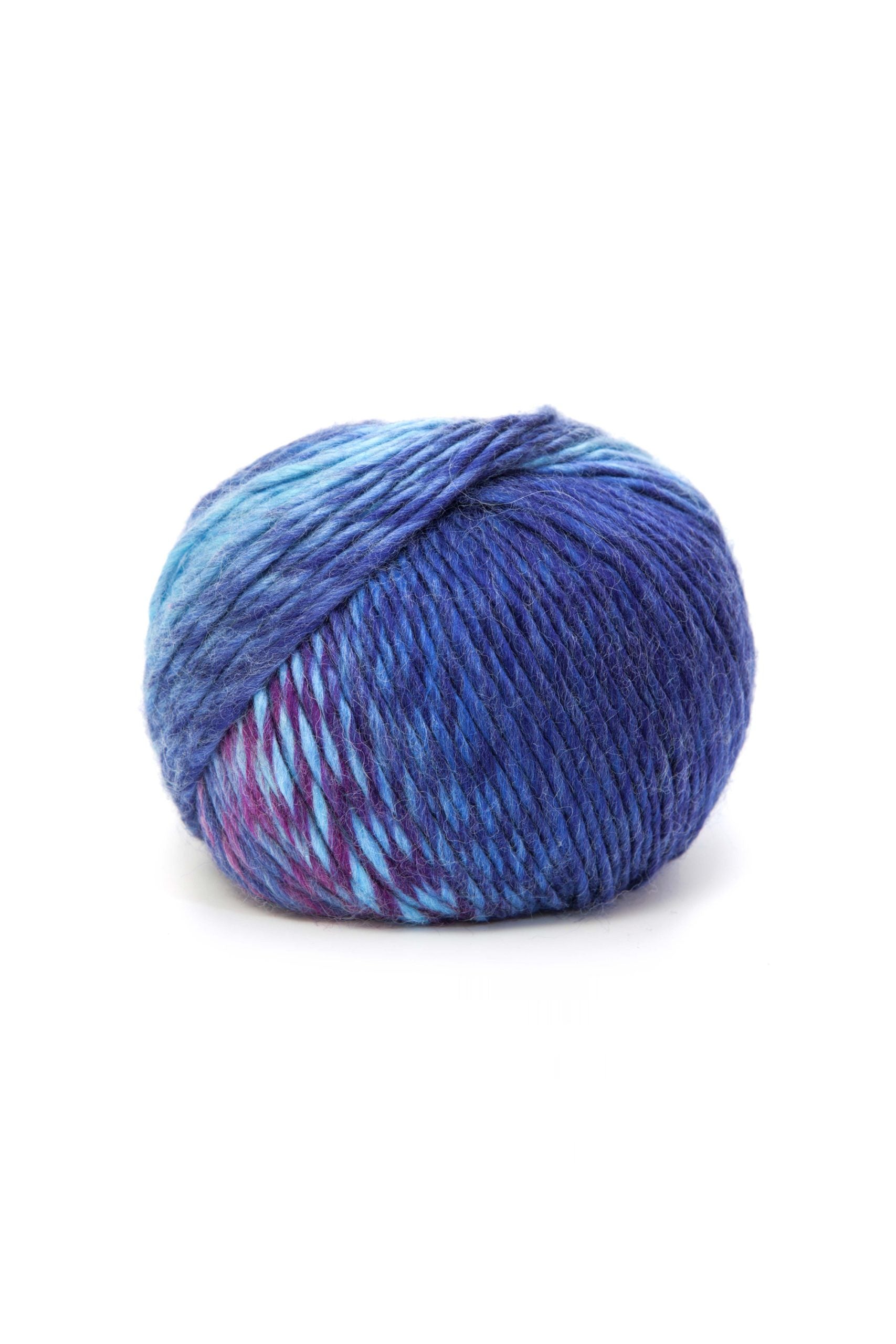 Lana Dmc Shine Colore 134: Matassa di lana pregiata con tonalità cangianti che si presta alla realizzazione di capi d'abbigliamento e accessori dalla morbida texture. | Dematteis.it