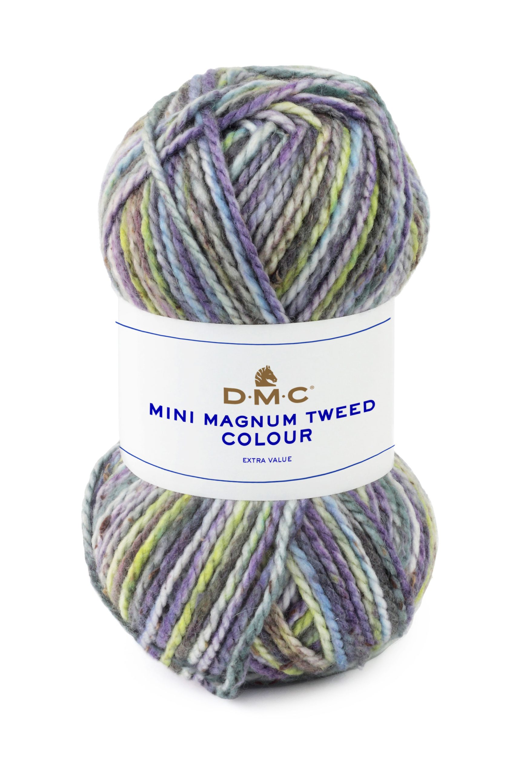 Lana Dmc Mini Magnum Tweed Colore 108: Matassa di filato di lana pregiata con morbida texture sfumata in tonalità neutre ideale per lavorazioni a maglia e uncinetto. | Dematteis.it