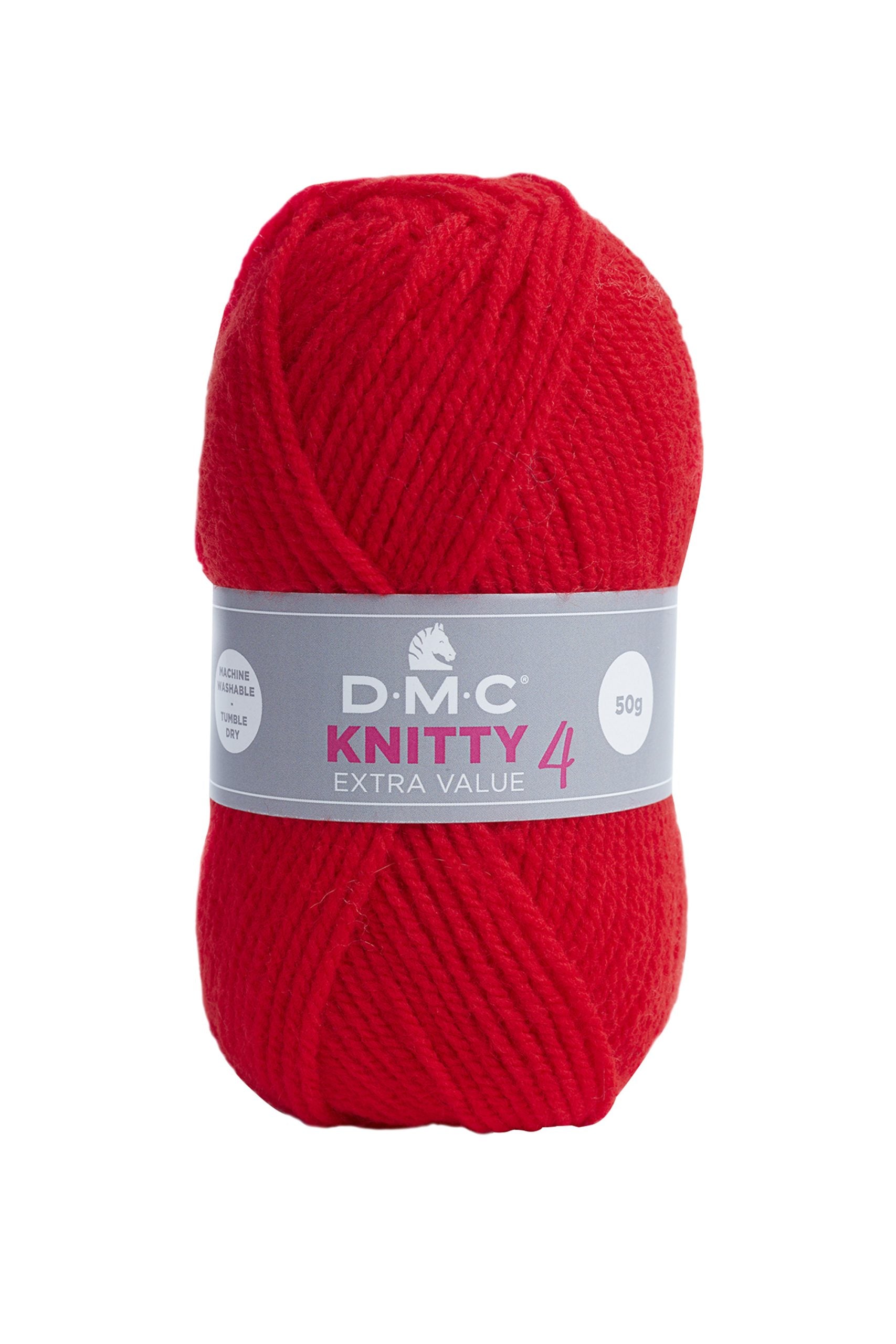 Lana Dmc Knitty 4 Colore 977: Matassa di filato in lana morbida e resistente, disponibile in una vasta gamma di tonalità vivaci e accattivanti. | Dematteis.it