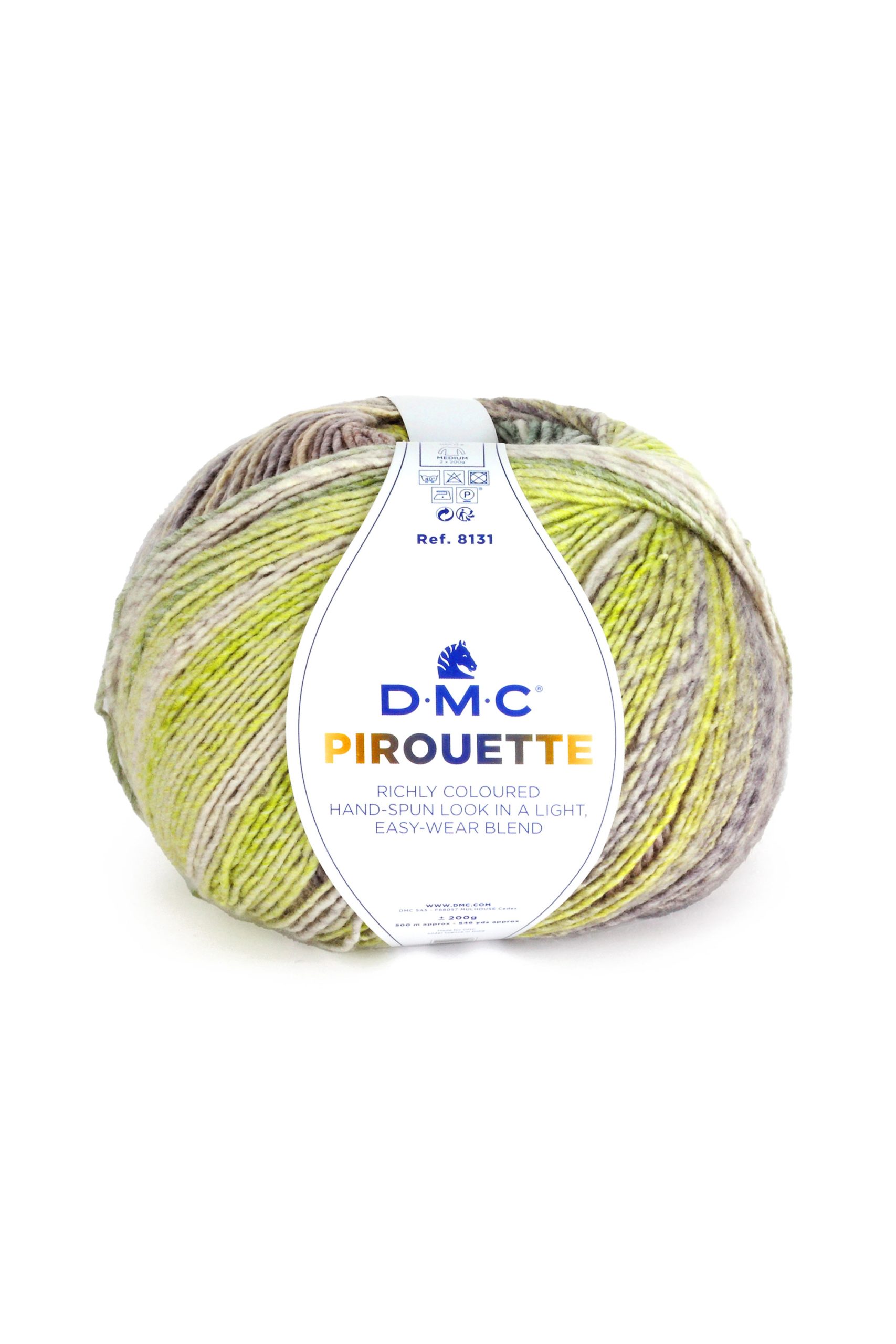 Lana Dmc Pirouette Colore 416: Matassa di filato morbido e setoso disponibile in una vasta gamma di tonalità vivaci per realizzare eleganti progetti di maglia e uncinetto. | Dematteis.it