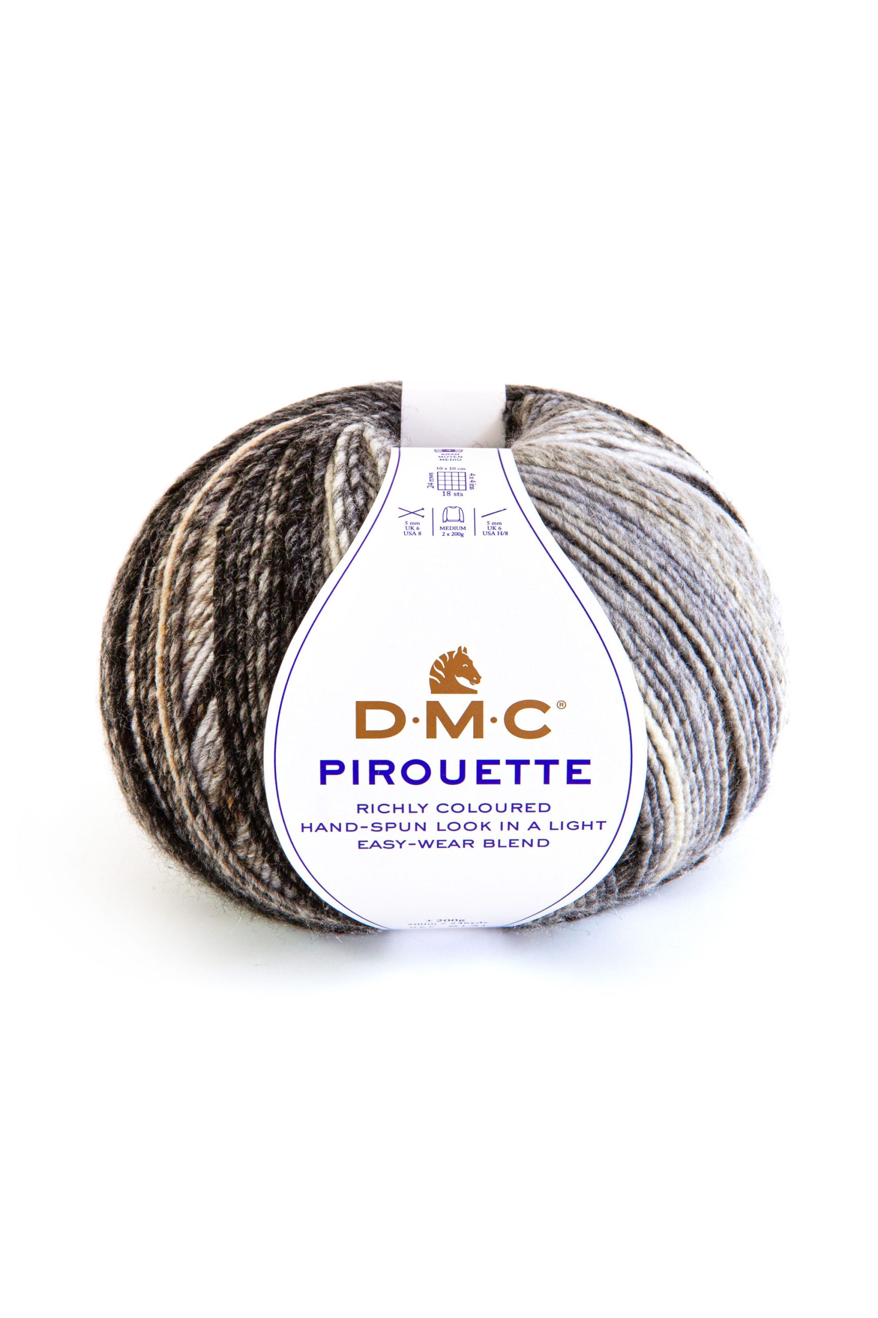 Lana Dmc Pirouette Colore 694: Matassa di filato morbido e colorato, ideale per lavorazioni a maglia e uncinetto. | Dematteis.it