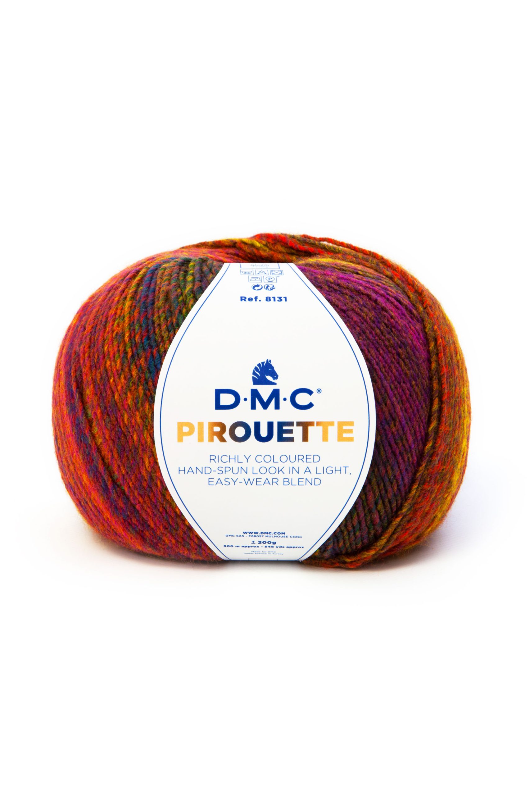 Lana Dmc Pirouette Colore 843: Matassa di lana pregiata con sfumature di colore che si adatta a diversi progetti di maglieria e uncinetto. | Dematteis.it