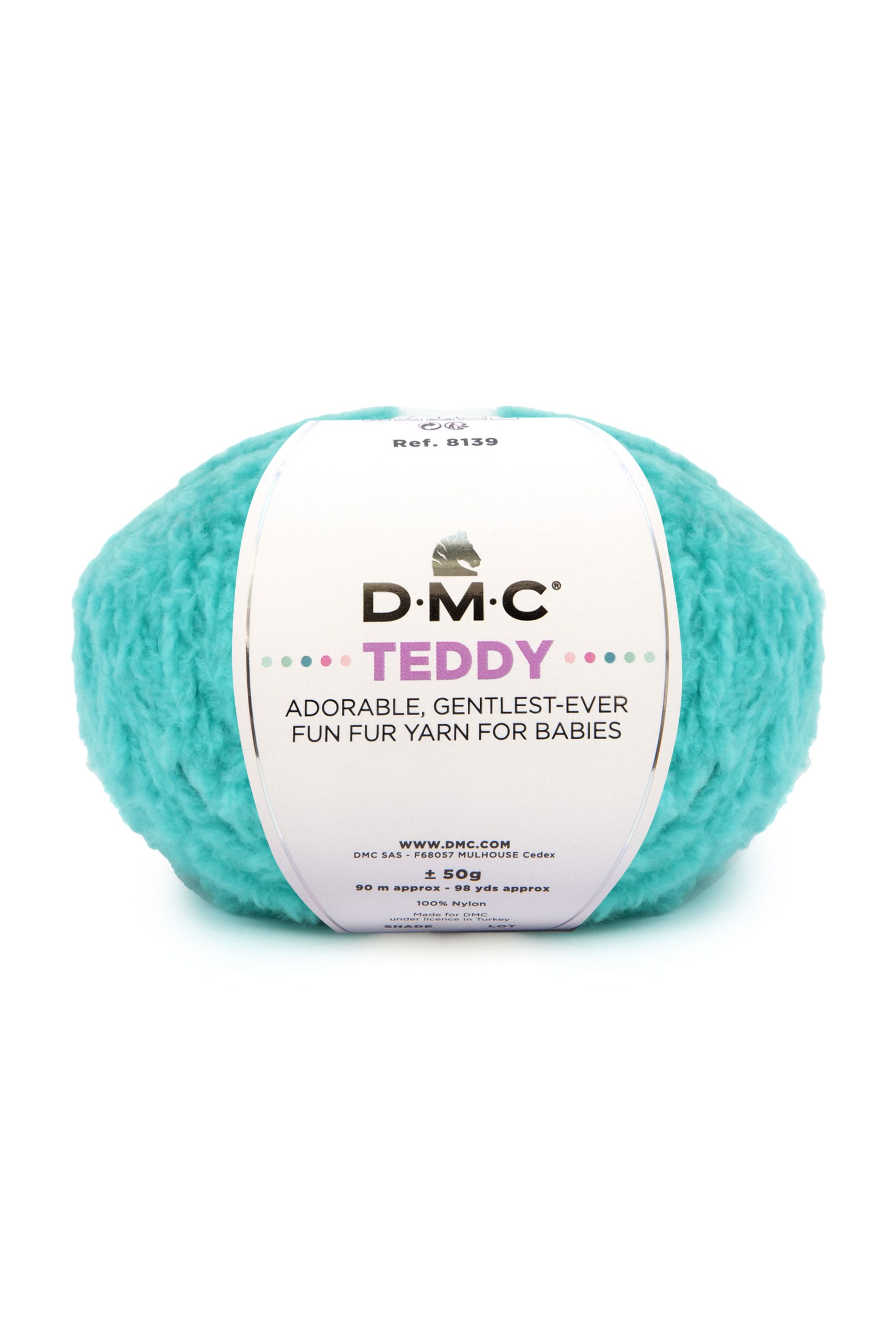 Lana Dmc Teddy Colore 321: Morbida lana in fiocchi di colore chiaro, ideale per realizzare lavori a maglia e uncinetto dalla texture soffice e accogliente. | Dematteis.it