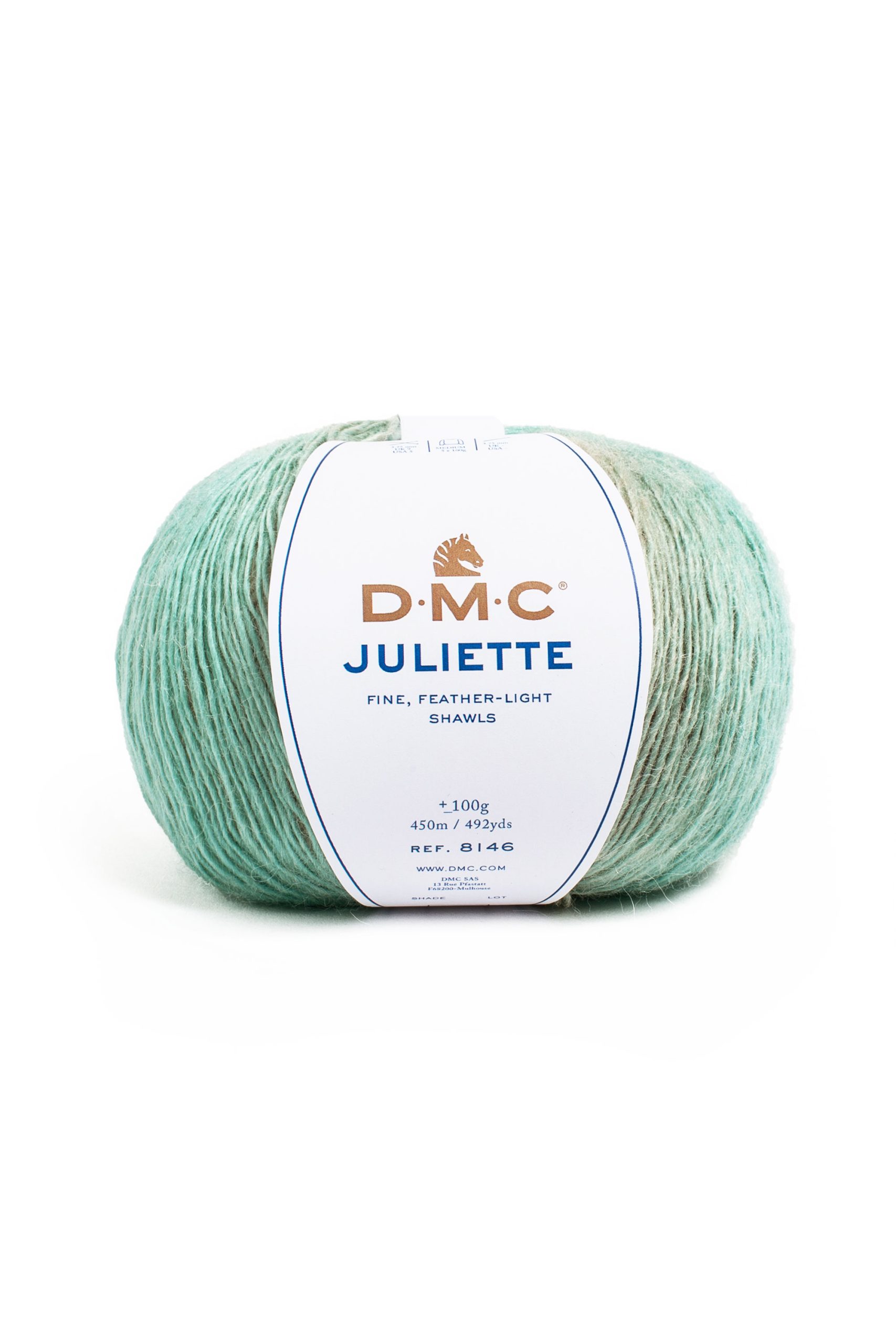 Lana Dmc Juliette Colore 205: Matassa di filato in morbida lana disponibile in una vasta gamma di colori vivaci per progetti di tessitura e uncinetto. | Dematteis.it