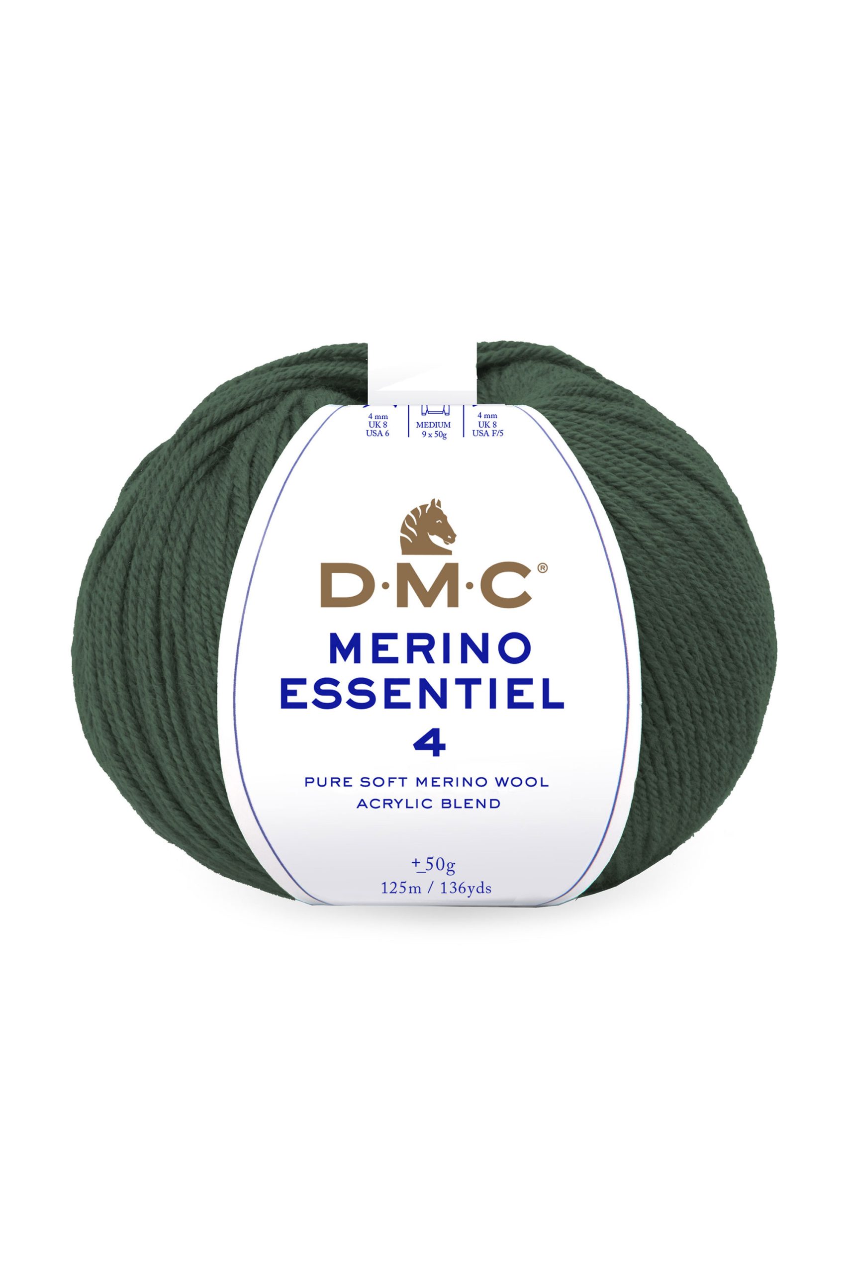 Lana Dmc Merino Essentiel 4 Colore 890: Morbida lana merino di alta qualità, disponibile in una vasta gamma di colori vivaci, ideale per realizzare progetti di maglieria e tessitura. | Dematteis.it