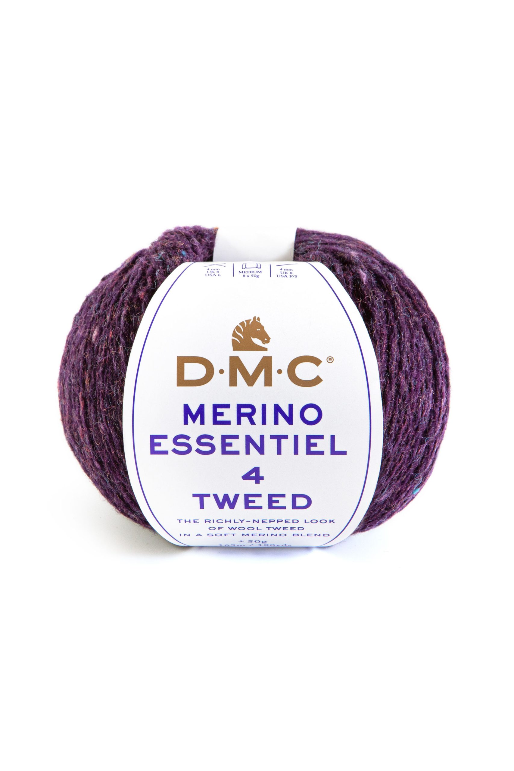 Lana Dmc Merino Essentiel 4 Tweed Colore 905: Morbida lana merino in tonalità tweed che si presta alla realizzazione di capi d'abbigliamento e accessori dalla texture elegante e avvolgente. | Dematteis.it